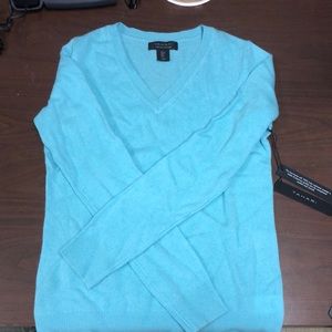 Blue cashmere sweater